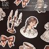 Retro Whispers Sticker Set: Vintage Illustration Journal & Collage Paper