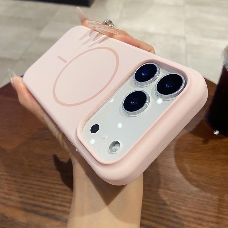 For IPhone 16 17 Air 12 13 14 15 Pro Max 16 Plus Shockproof Cover Luxury Liquid Silicone Magnetic Wireless Charge Phone Case