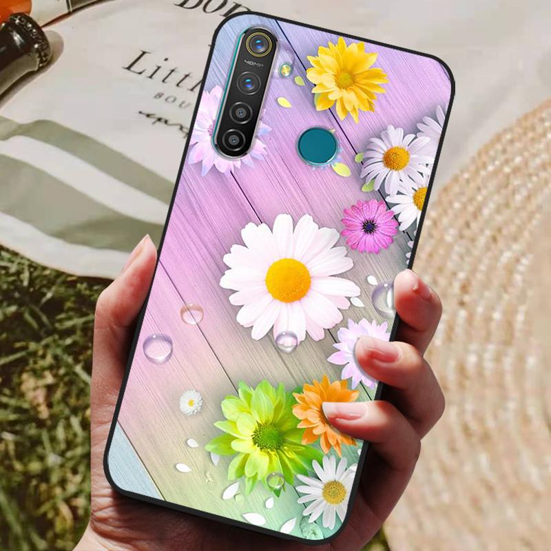 Para Oppo Realme 5 Pro Funda Silicona Trasera Funda de Teléfono para Oppo Realme 5i 5S 5 Pro Fundas Realme5 Pro 5i 5S Borde Suave coque