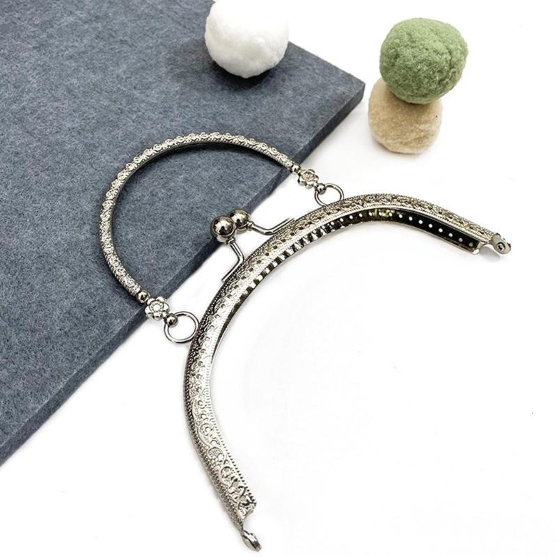 Purse Frame DIY Craft Semicircle Kiss Clasp Lock Coin Bag Semicircular Arched Shape Clutch Frame Purse Bag Purse Making