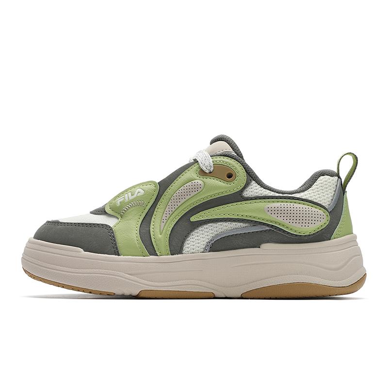 FILA VIBE Synthetic Leather, Textile Low top Skateboard Shoes Women s Green F12W512201FVA 35.5