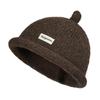 CROOGO Cute Knit Roll Brimless Hat for Fall and Warm Wool Perfect for Outdoors and Brown KH25Q25 Cap, Winter, Beanie, Unisex, Round, Brimless, Travel,