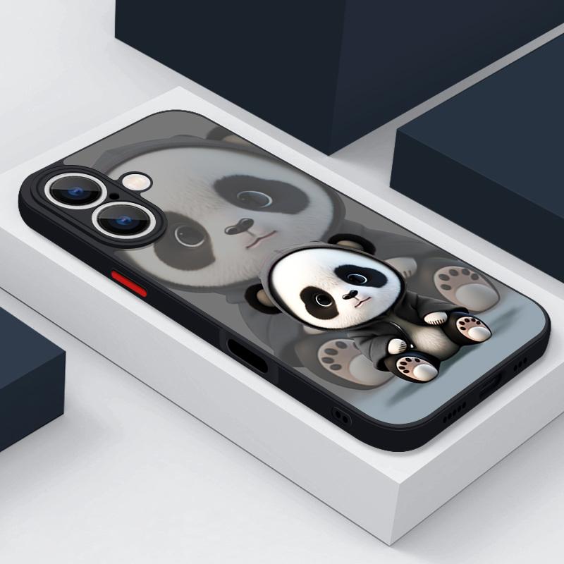 Magnetic For Magsafe Case For iPhone 17 Pro Max Lovely Cartoon Panda Cover For iPhone 16 Pro Max Funda iPhone 15 14 13 12 11 16E Air