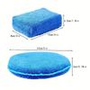 Car Wax Applicator Pads Kit - 5 Inch Microfiber Applicator Pad Rectangle Cleaning Foam, 4 Pcs Round and 4 Pcs Rectangular