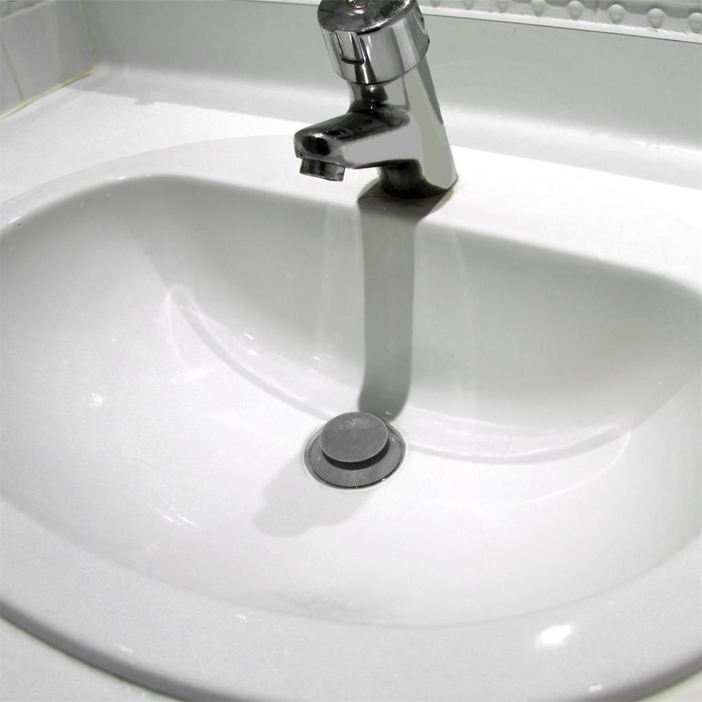Silicone Sink Plug Black Universal 6 Cm