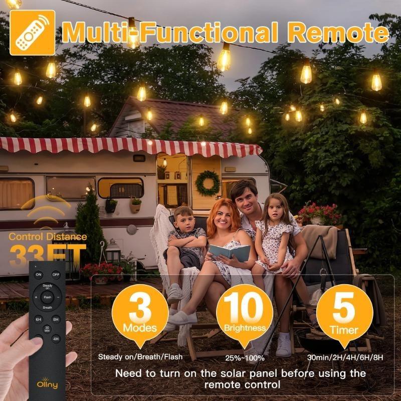 LED Solar String Light ST38 Shatterproof Replacement Bulb Solar Garland For Patio Garden Backyard Christmas Decoration