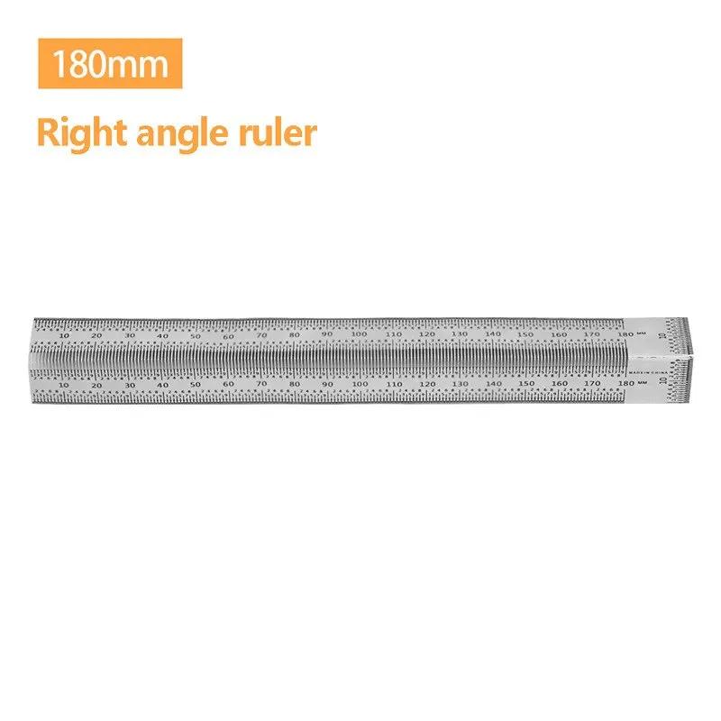 

1PC Stainless Steel Ruler Hole Ruler Carpenter Line Crossing Ruler Square Ruler Carpenter Ruler T Shaped Ruler