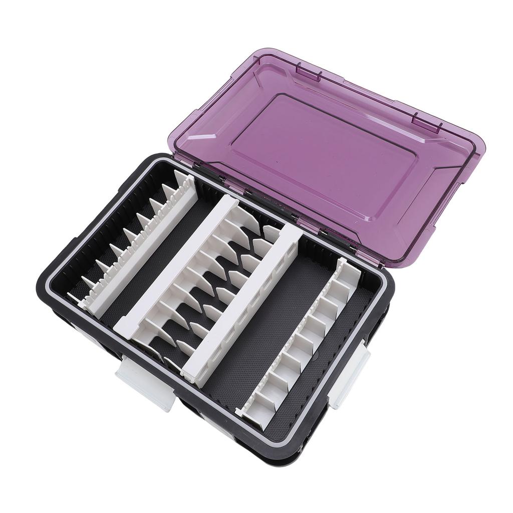 Squid Jig Hook Storage Case Container ABS Plastics Transparent Lid Squid Bait Lure Organizer Box Tackle Box for Sea
