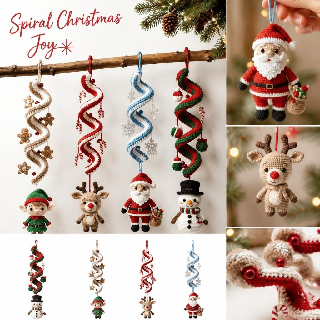 Christmas Ornament Kit, DIY Holiday Hanging Decorations Set of 4 for Home