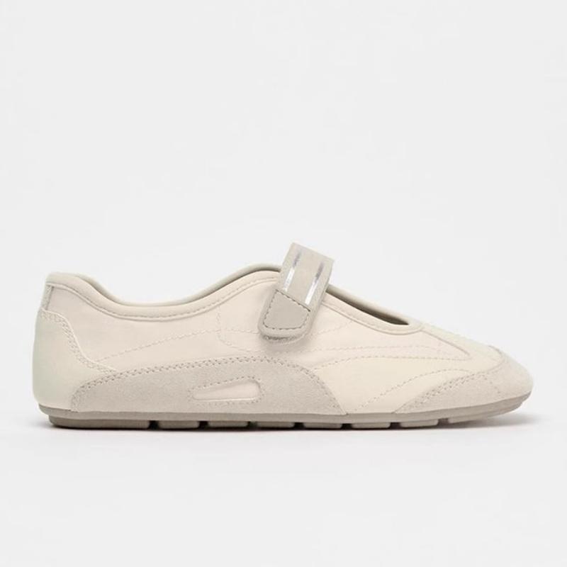 

Fashion Flats Women Mary Jane Loafers Shoes 2025 Spring New Fashion Casual Ballet Shoes Comfy Soft Leather Elegant Dress Women Flats 39 бежевый