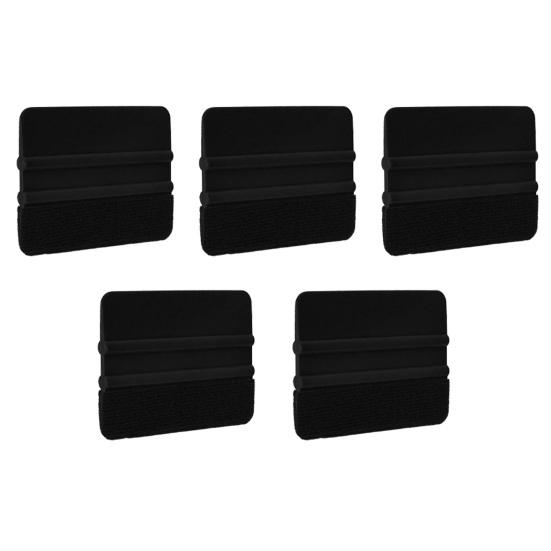 5Pcs Car Window Film Applicator Tool Professional Car Glass Tint Protective Film Felt Edge Squeegee Vinyl Wrap Scraper Installation Tool