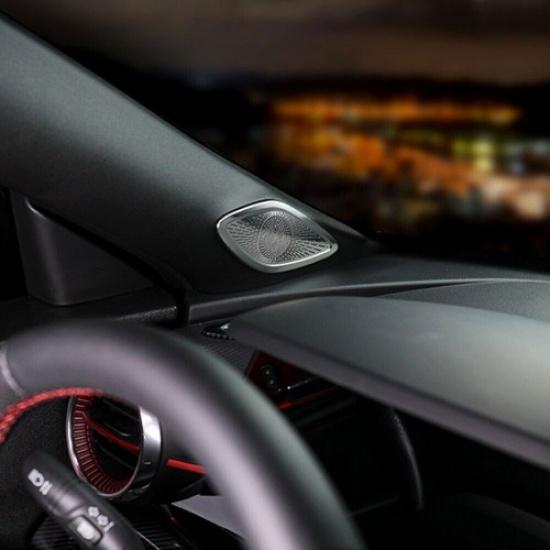 For Chevrolet Trax 2024-2025 silver A-pillar Speaker Bezel Molding Cover trim