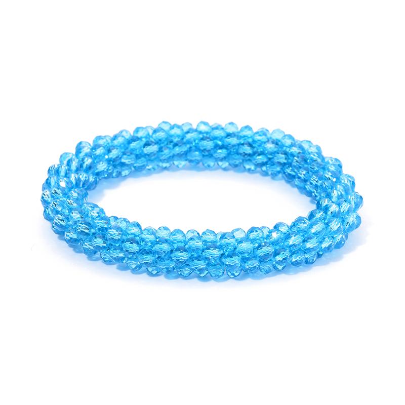 Boho Elastic Bracelets & Bangles For Women Vintage Stretch Bohemian Femme Crystal Glass Beads Bracelets Party Jewelry Gift