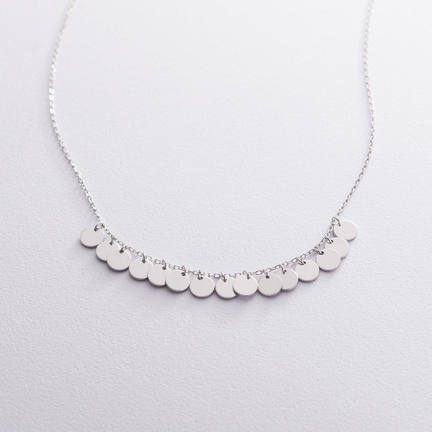 

Кольє Монетки у сріблі Oniks 43 срібний