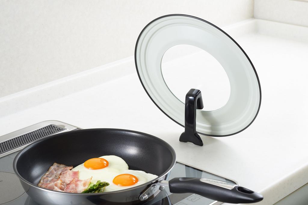 Yoshikawa Frying Pan Cover for 26-30cm Pans, Made in Japan, Simple Life, Gift Wrapping Included, YJ2030
