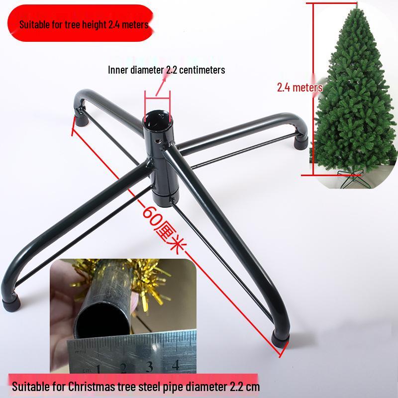Christmas Tree Iron Stand, Deep Dark Green, 35cm Diameter, Metal with Baked Paint Finish