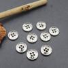 Gold Ripple Four-Eye Decorative Button for Clothing and Accessories