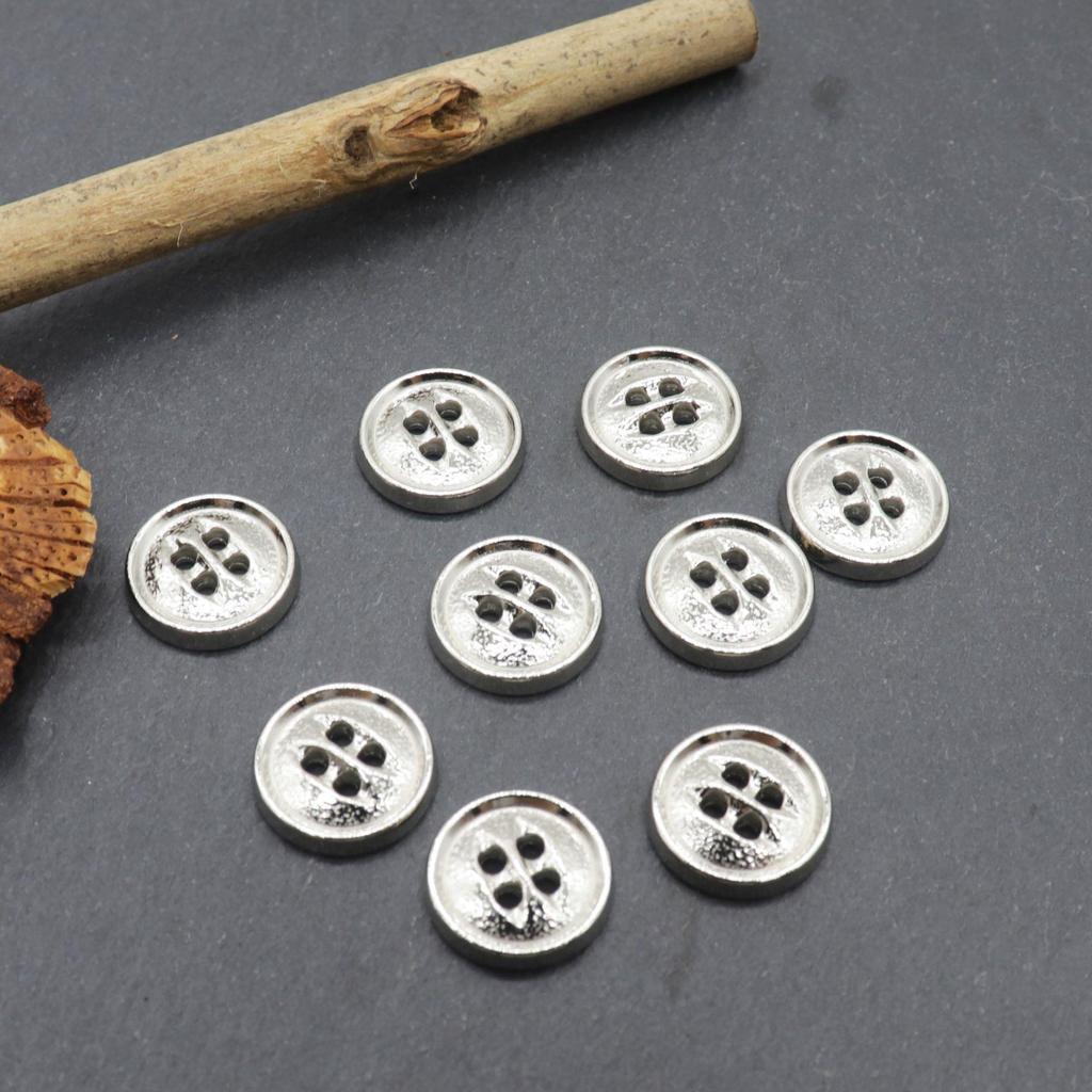 Gold Ripple Four-Eye Decorative Button for Clothing and Accessories