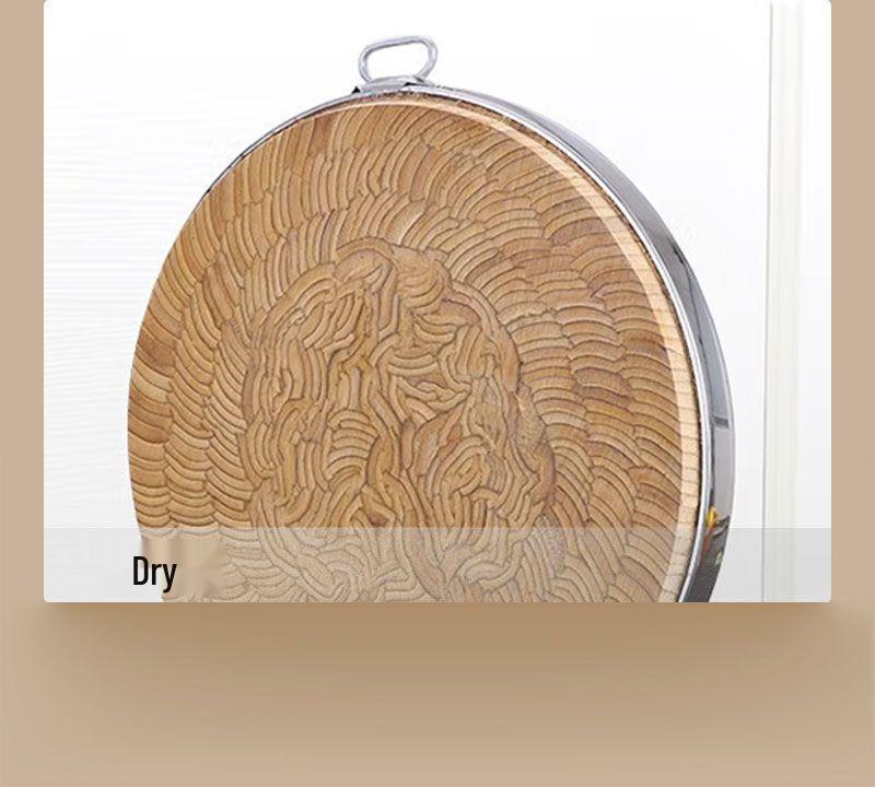 Round Nan Bamboo Extra Thick Chopping Block: Mold-Proof, Heavy-Duty Cutting Board for Meat