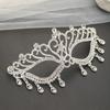 Luxury Alloy Masquerade Mask Shiny Crystal Face Accessories Rhinestone Mask Rhinestone Decoration Bridal Mask Cosplay Party