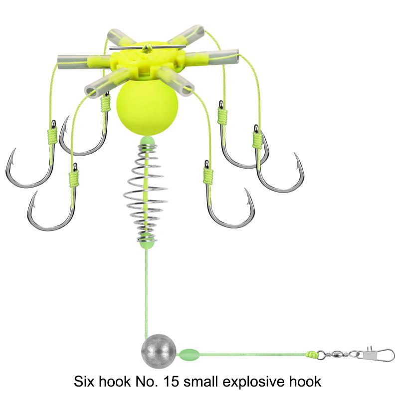 Est 1Pcs Hook Fishing Bait Cage Four Hook Carbon Steel Line Group Feeder Sinker Float Sharp Fishing Spring Bait Cage Tools