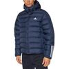 adidas Drei Streifen Buchstaben Logo Bedruckte Kapuzenjacke Langarm Herrenjacke Marineblau GT1686