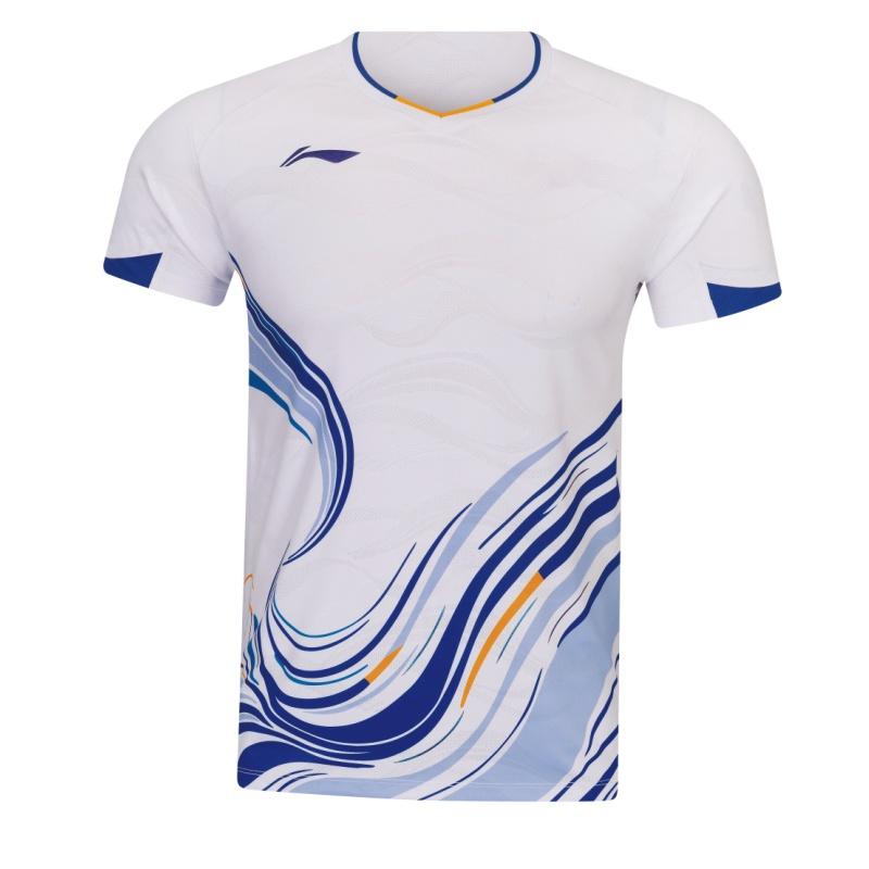 Li Ning Badminton Competition Collection Badminton Jersey Unisex White AAYW043-2 2XL