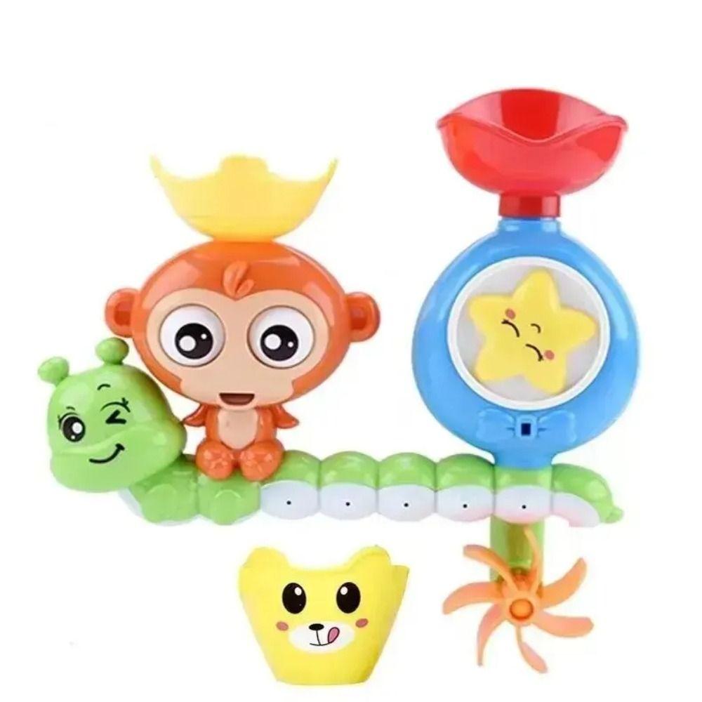 

Caterpilla Rotating Water Wheel Toy with Wall Sunction Cup Baby Shower Toy for 1 Set Home