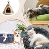 Cat Cave Soft Comfortable Teepee Tunnel Cat Nest For Indoor For Indoor Outdoor Winter Sleeping Outside Home Travel Bedroom