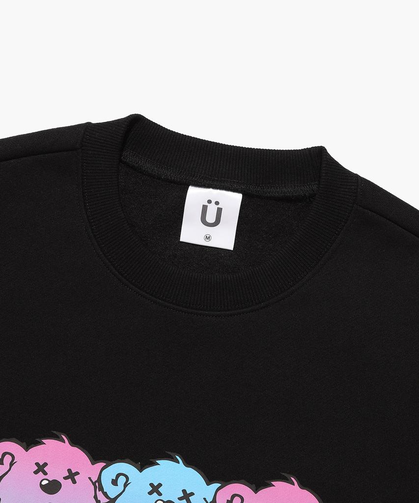 ISTKUNST Three Bear Sweatshirts_Black(Ik2Cfmm450A)