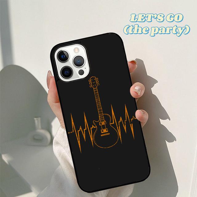 Autumu Guitar Music Phone Case Cover for iPhone 17 Air 16 16e 15 12 11 13 14 Pro Max Apple Plus Coque