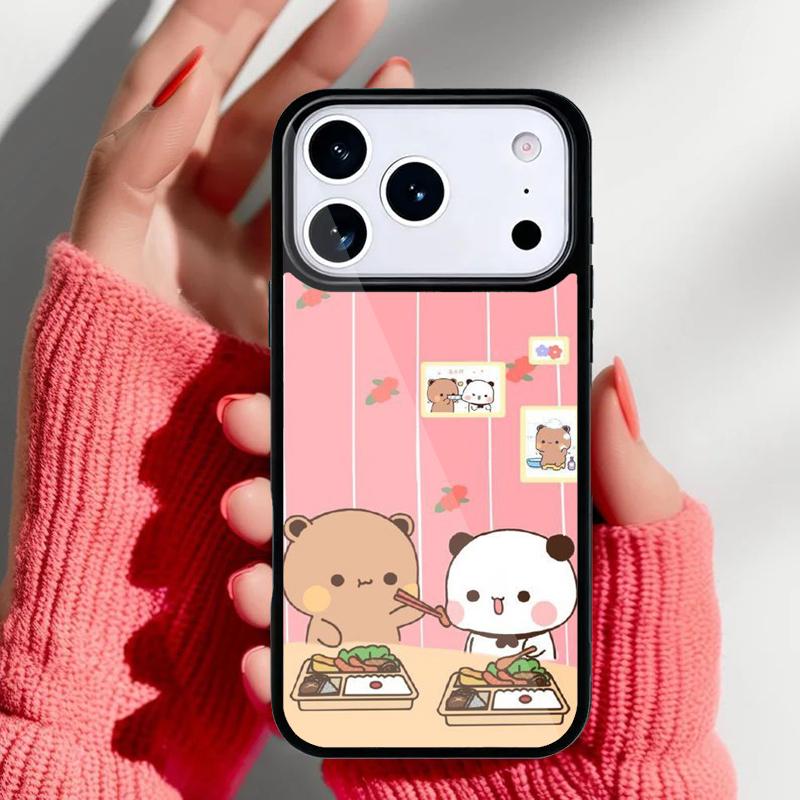Cute BuBu DuDu Phone Case for iPhone 17 16 15 14 13 Pro Max Back Cover for 12 11 Pro Coque