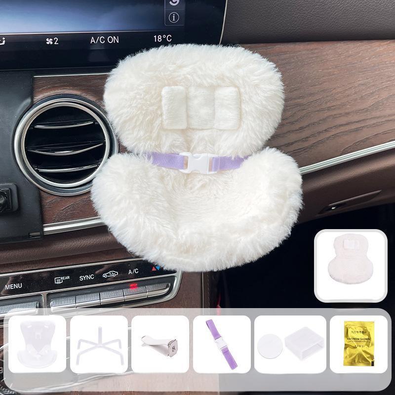 Doll Car Seat For 15/17Cm Dolls With Air Vent Clip And Desktop Stand Cute And Functional Car Ornament For Blind Box Doll Fans