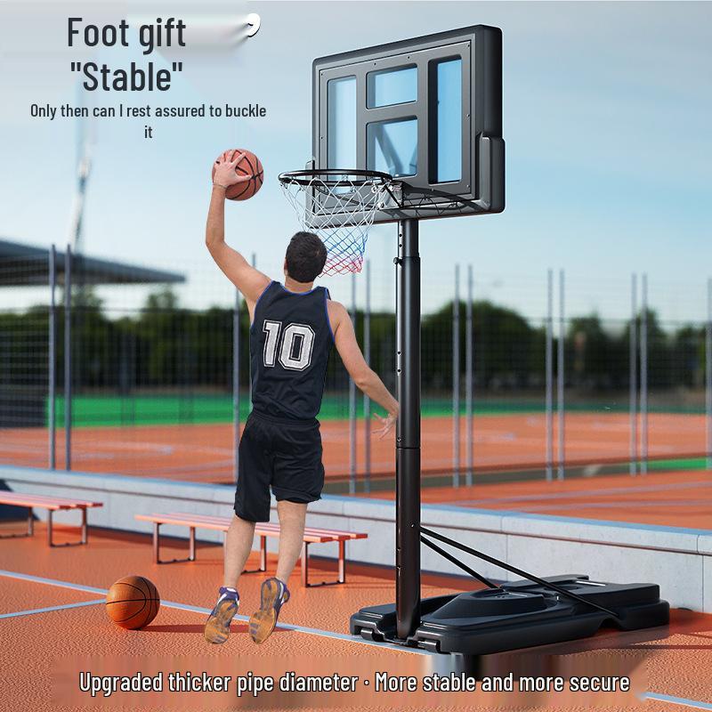 Adjustable Height Basketball Hoop for Indoor/Outdoor Play - Suitable for Adults, Teens, and Kids.