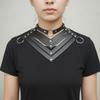 Elegant Leather Belt Punk Choker Personality Rivet Clavicle Collar Gothic Collar Necklace  Women