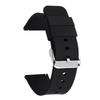 Cinturino per Smartwatch Impermeabile Unisex in Silicone Nero a Rilascio Rapido (18/20/22mm)