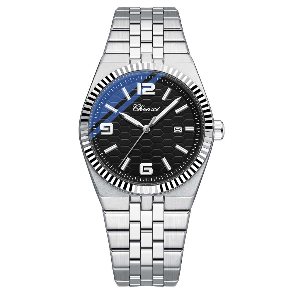 CHENXI Luxury Watch For Man Stainless Steel Waterproof Luminous Date Male Quartz Wristwatches Man Clock New