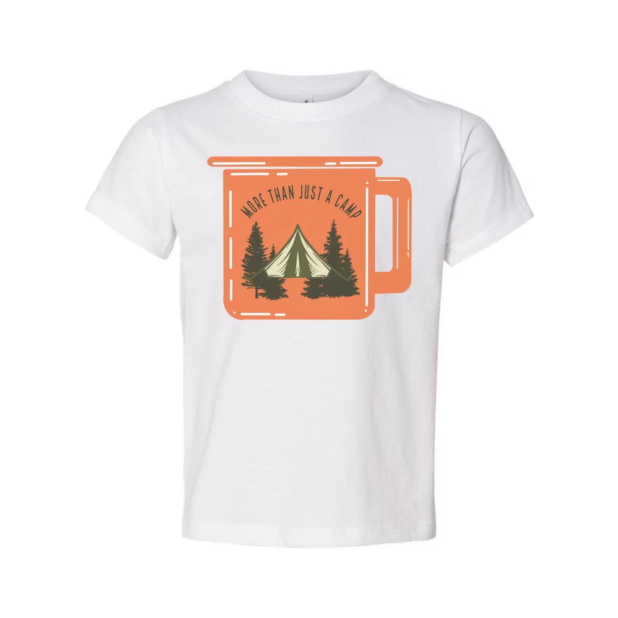 Unisex Outdoor Camping Graphic T Shirt With Tent And Pine Trees Landscape Illust S