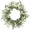 Pinkpum 20'' Eucalyptus Wreath for Front Door, Porch, Window - Green Decor for Home, Farmhouse - Spring, Summer, Fall, All Seasons