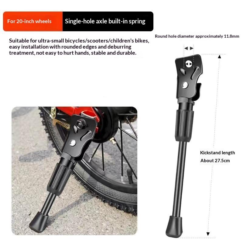 

Kids Bike Kickstand Heavy Duty Parking Stand Foot Brace Support For Children Bicycle Side Mount 12 14 16 18 20 Inch Wheels 20IN