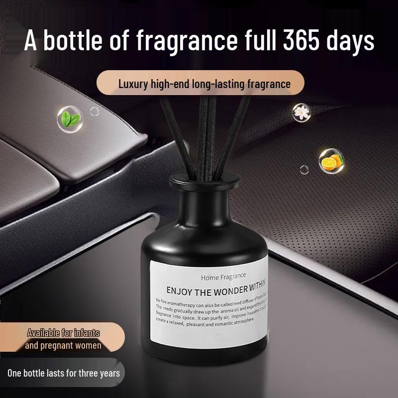 Flameless Aromatherapy Dual-Use Perfume Ornament - Car & Home Air Freshener with Continuous Light Fragrance