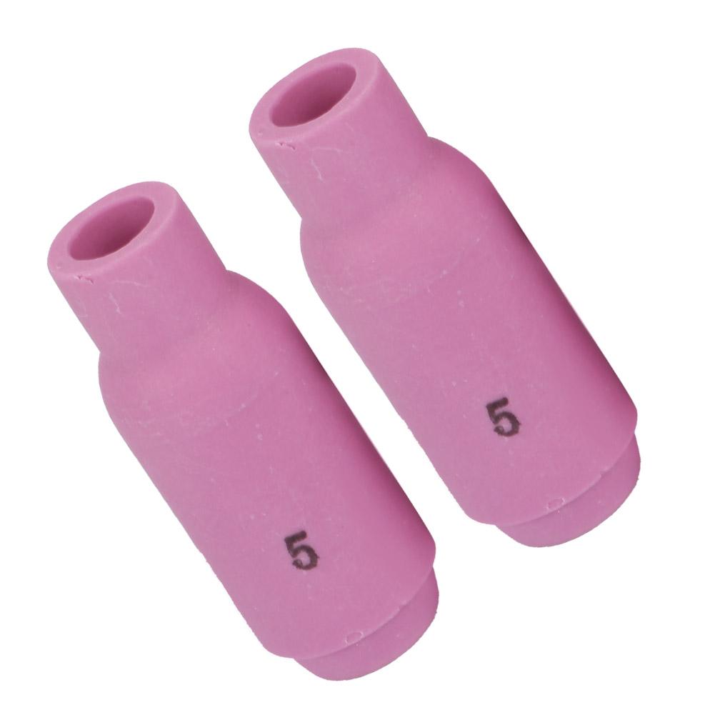 10pcs Ceramic Nozzle Cups 10N50-10N46 #4-#8 for WP-17Celsius18Celsius26 TIG Welding Torch(10N50 6.5mm)