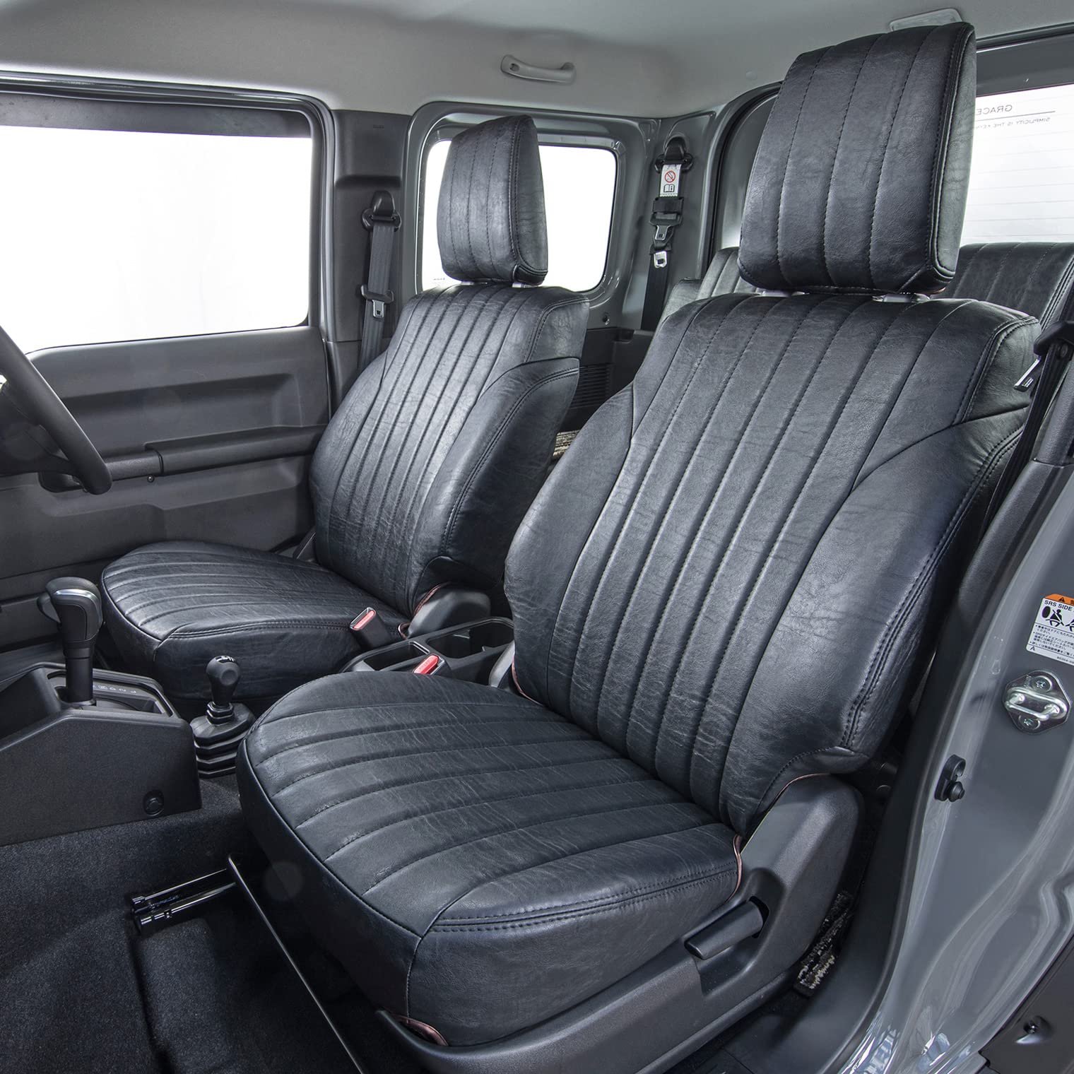 

grace Классические чехлы на сиденья для JB64 Jimny Sierra Июль Сиденья первого ряда Jimny/JB74 (S090-A1, 2018~), черный, (Только спереди) CLA-S090A1BK чёрный