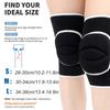 1 Pair Sports Compression Knee Pads Elastic Knee Protector Thickened Sponge Knee Brace Support For Dancing Workout Training Yoga