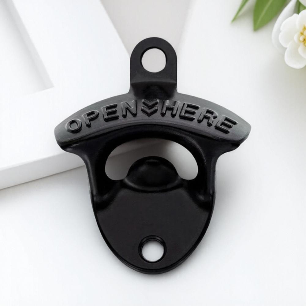 Retro Wall Mounted Beer Bottle Opener Decorative Tool for Kitchen Cafe Bar Outdoor BBQ Gift