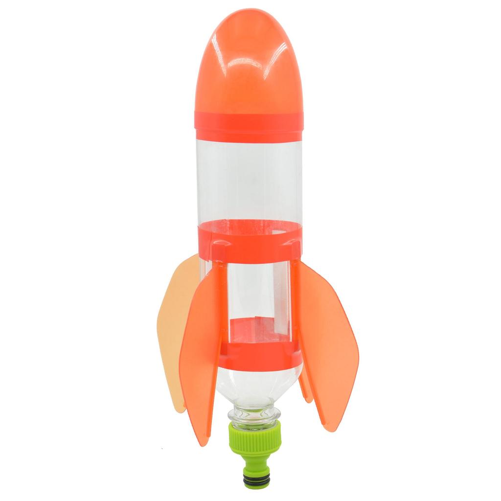 Water Rocket Kit: Science Experiment Materials with Nozzle, Parachute, Launcher, and Tail