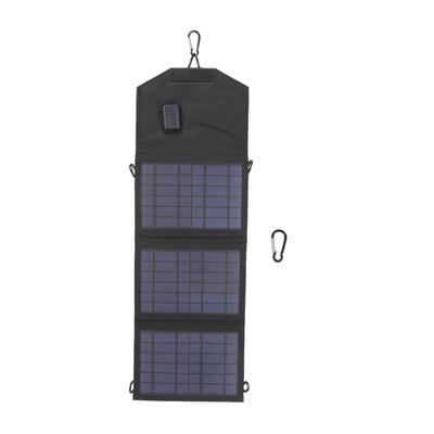 Solar Charger Portable Foldable Polysilicon Solar Power Bank with Hooks for Camping 10.5W 5V