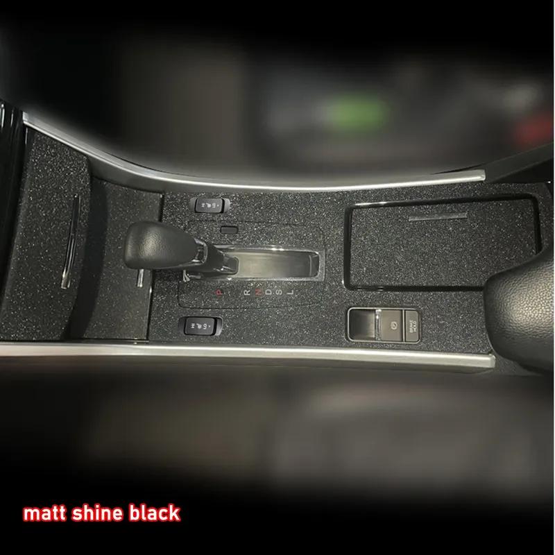 Car Interior Sticker Gear Box Protective Film For Honda Accord 2014 - 2017 Car Gear Panel Sticker Carbon Fiber Black