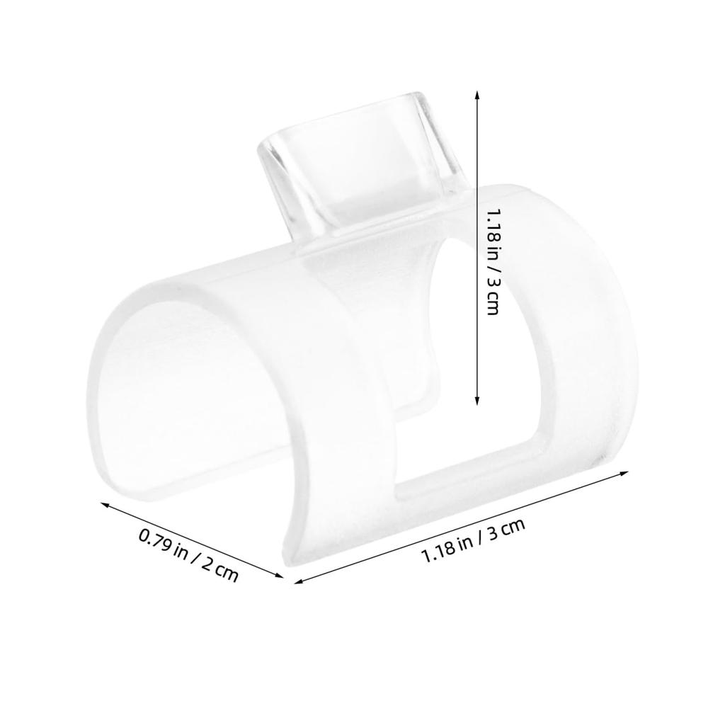 NOLITOY Flauta um Auxílio de Prática para Iniciantes e Feito de Bocal Transparente Leve e Fácil de Usar, Estudantes, Plástico,