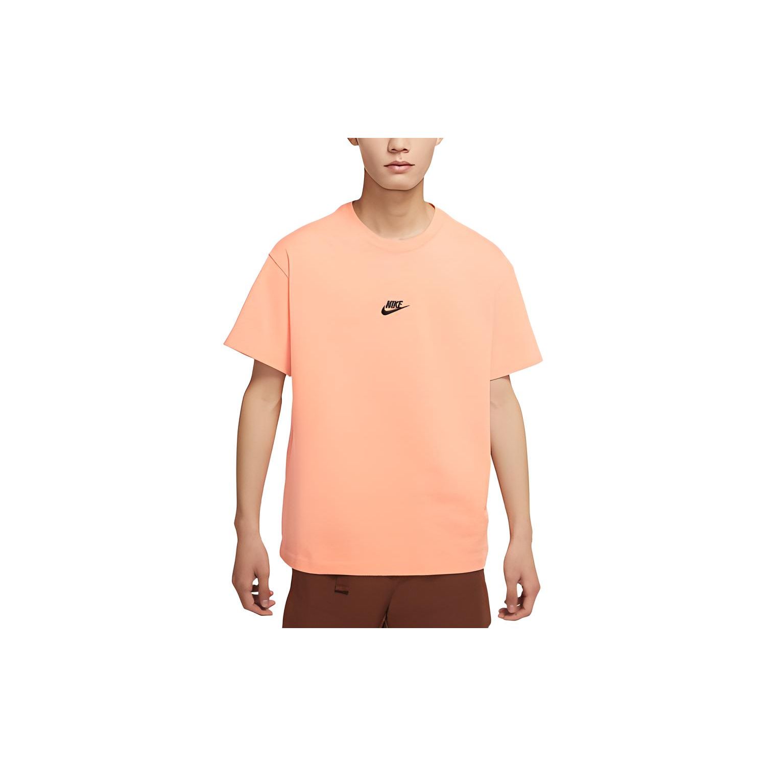 

Nike SS22 Logo Print Solid Color Crew Neck Short Sleeve T-Shirt Men Tops Brown DN5241-824 M